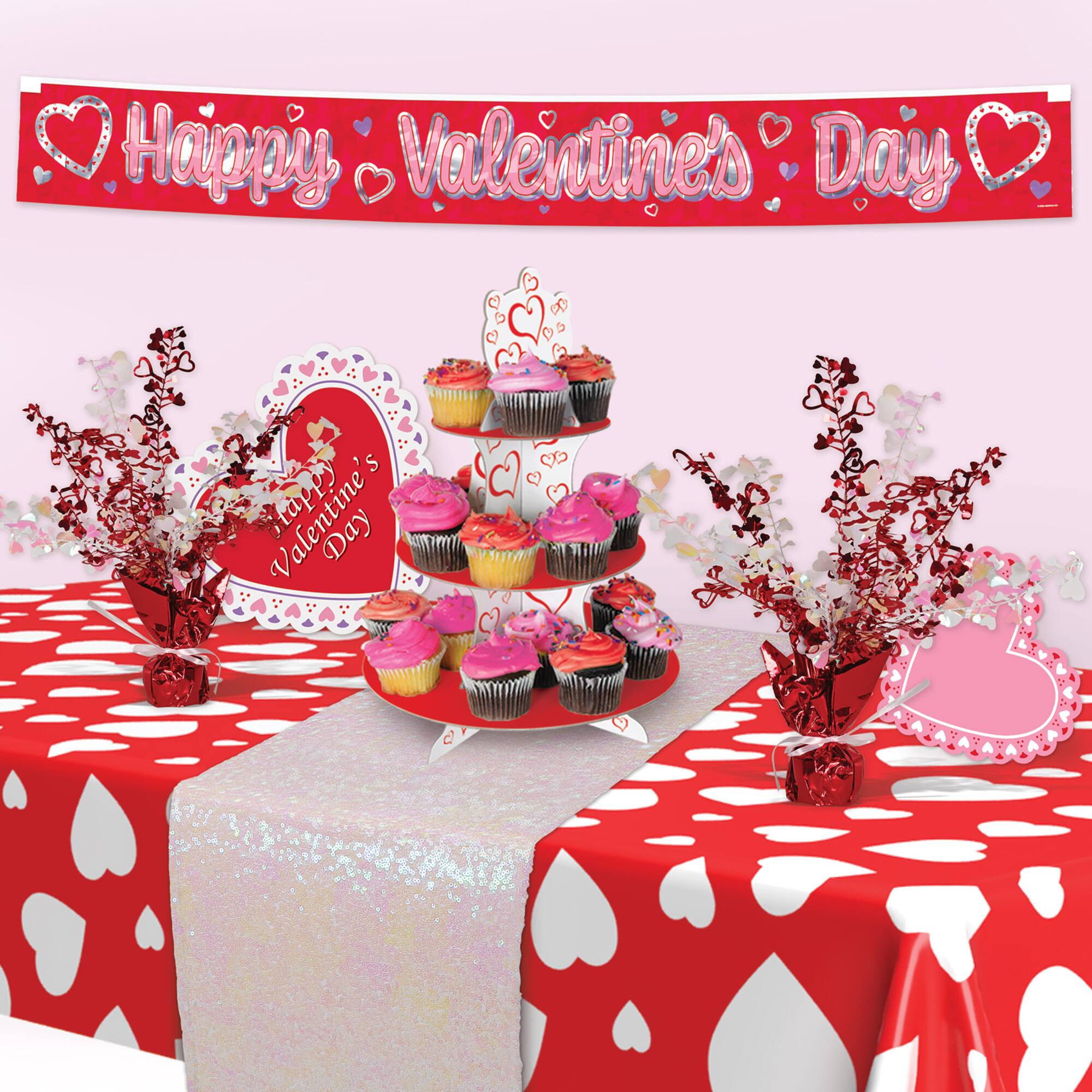 Beistle 5ft. Happy Valentine's Day Fringe Banners, 2ct.